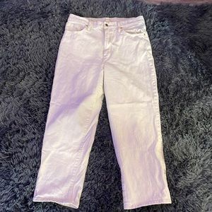 Vintage straight size 14 white jeans